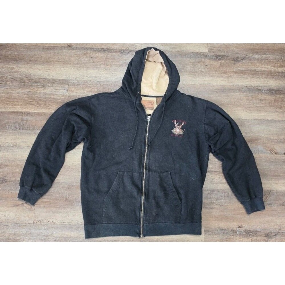 Outdoor Life Hoodie Men's Black "Field Tested" - Size 2XL (50/52)